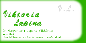 viktoria lapina business card